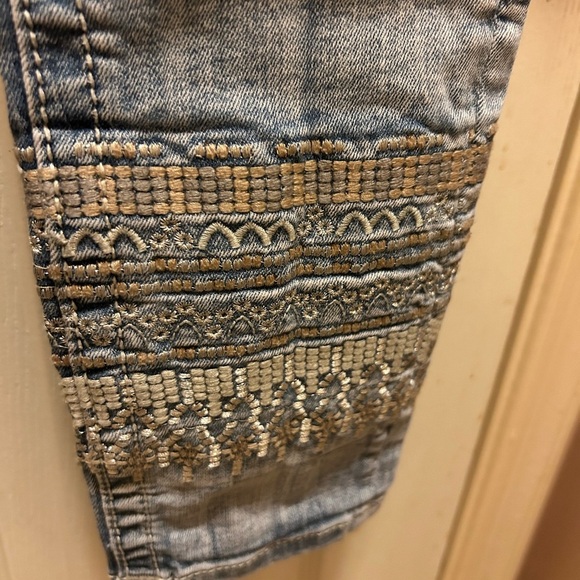 Miss Me Embellished Ankle Signature Cuffed Skinny Jeans Sz 27 - Picture 9 of 13